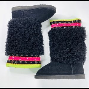 New Gypsy Soule Sz 11 Angora Boots with Accents